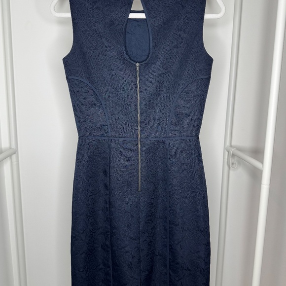 NWOT Tahari ASL Size 2 Navy Dress - Picture 4 of 8